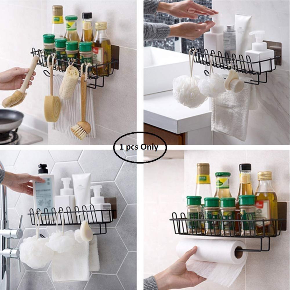 Wall Mount Storage Rack Bathroom Rack Soap Holder Storage Box