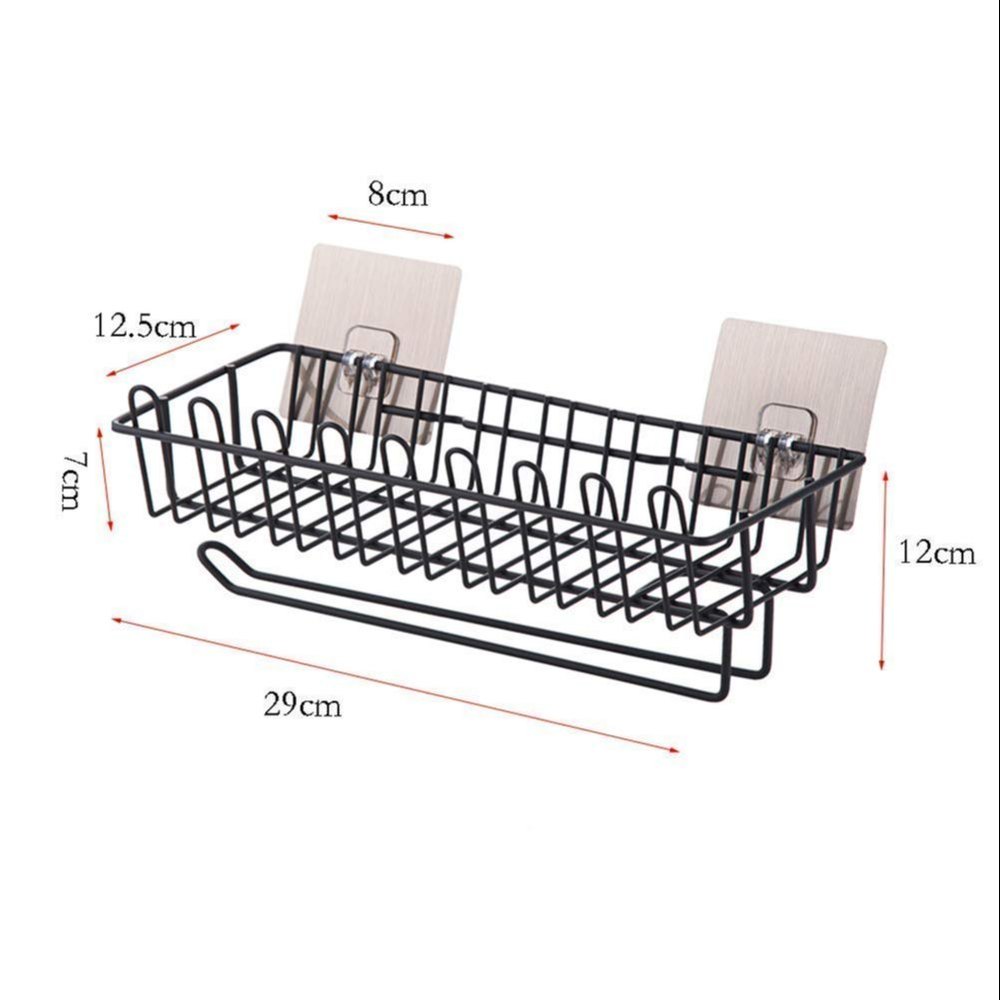 Wall Mount Storage Rack Bathroom Rack Soap Holder Storage Box