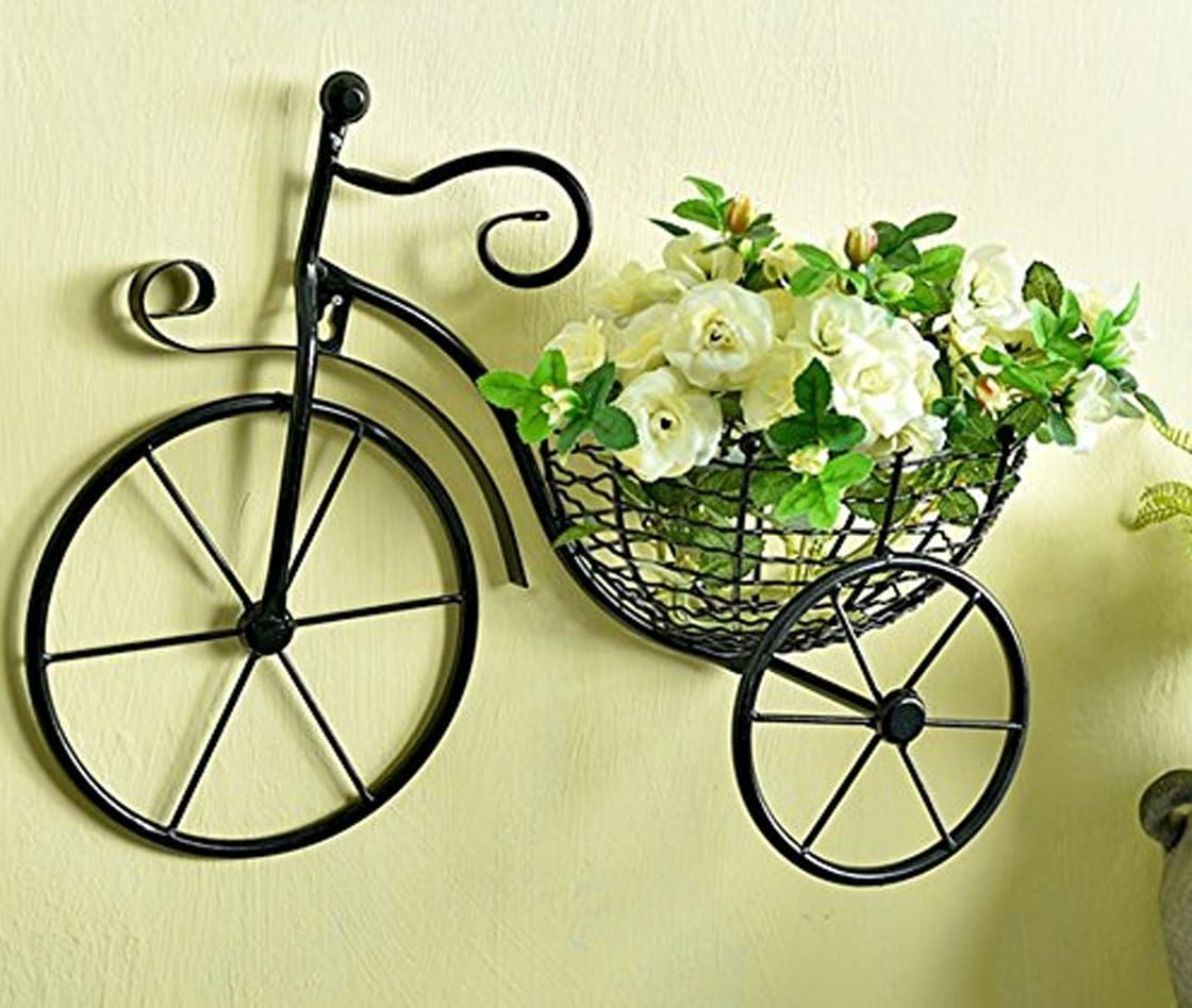 Bicycle Iron Wall Wall Hanging Flower Holder Living Room