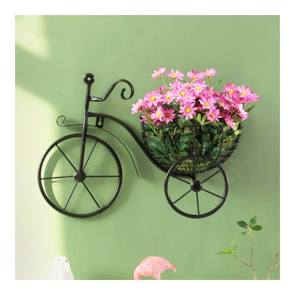 Bicycle Iron Wall Wall Hanging Flower Holder Living Room