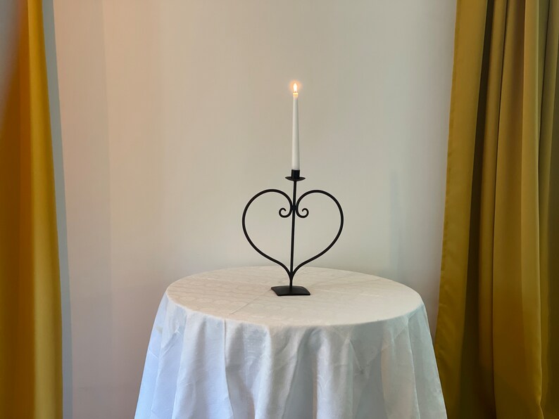 Creative Heart  Shaped Iron candle stand