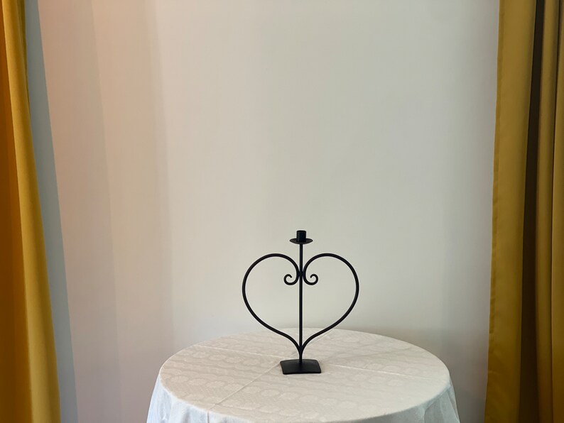 Creative Heart  Shaped Iron candle stand