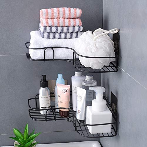 Metal Bathroom Corner Rack Storage Shelves